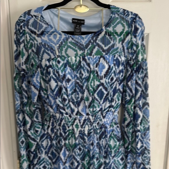 KATE and LILY Blue Bell Sleeve Crew Neck Sundress - Picture 2 of 11